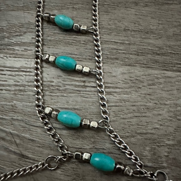 Silver, turquoise body harness - Picture 4 of 4